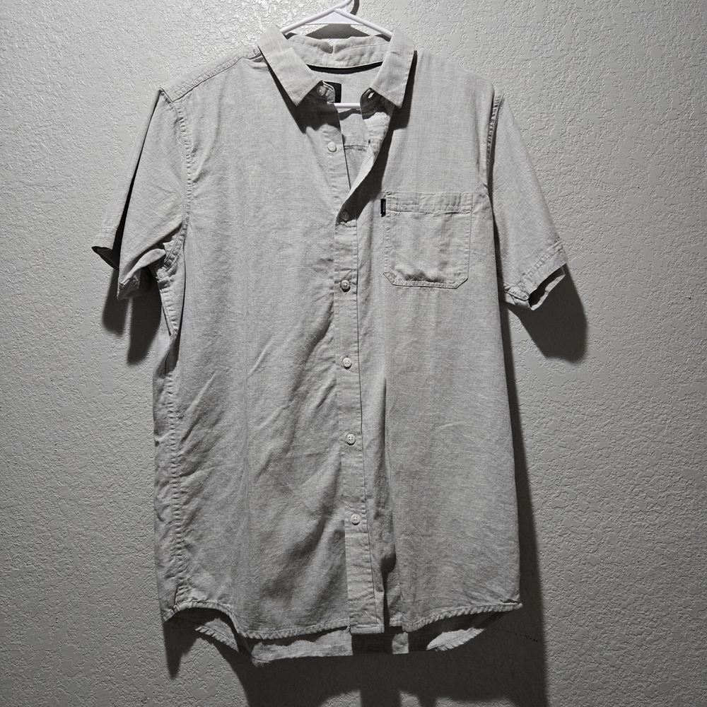 Rip Curl Gray Short Sleeve Button Down Shirt